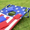GoSports Portable PVC Framed Cornhole Toss Game Set with 8 Bean Bags and Travel Carrying Case - Choose American Flag Design, Red & Blue or Football - 3 of 4