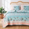 Greenland Home Fashions Barefoot Bungalow Audrey Pillow Sham - Turquoise - 4 of 4