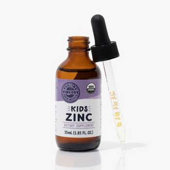 Vimergy Kids Organic Zinc Sulfate– 55 ml | Ages 1-18 | Liquid Minerals