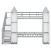 YOOCOZZ Metal Twin over Twin Castle-shaped Bunk Bed with Wardrobe and Multiple Storage - 3 of 4