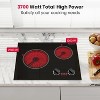 GASLAND Pro CH1212BS 21 Inches 2 Burners Built-in Ceramic Electric Cooktop, UL Listed, 240 V 3700 W, Knob Control, Hot Surface Indicator - 2 of 4