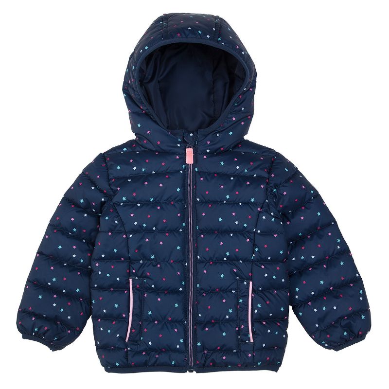 Rokka&Rolla Toddler Little Girls' Light Puffer Jacket Winter Coat, 1 of 9