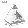 Outdoor Wicker Canopy Daybed,Patio Sunbed with Cushion And Triangle Tent Frame,All Weather Wicker Swimming Pool Daybed-Cuddlewood - 4 of 4