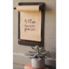Note Roll Wall Board 16" H – Brown Distressed Metal Frame with Paper Roll Holder By Kalalou - 3 of 3