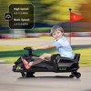 24V Kids Electric Drift Kart Toy with LED Lights, Music, USB Port, Speed up to 7.5MPH & Low Battery Alarm - 4 of 4