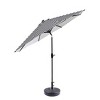 WestinTrends 9 Ft Outdoor Patio Market Umbrella with Black Round Base - 2 of 4
