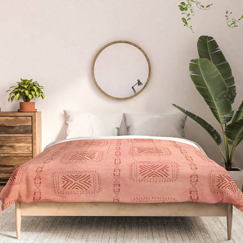 Deny Designs Schatzi Brown Mudcloth Comforter Set Terracotta, 4 of 8
