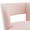 CAVINAS 360° Swivel Barrel Accent Armchair with Floating Back,Teddy Fabric Leisure Chair for Living Room&Bedroom,Modern Lounge Chair - 4 of 4
