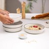 Ceramic Pasta Bowls, 40 oz, Set of 4, Cream/Copper, Narbonne Collection - 2 of 4
