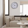 Clockswise Black Analog Clock – Silent, Non-Ticking for Wall, Office Desk, Table and Shelf, Battery-Operated Perfect for Home Office - 4 of 4