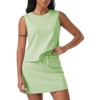 EXLURA EXLURA Womens Summer 2 Piece Short Skirt Sets Sleeveless Top and Tennis Skorts Dressy Cotton Matching Sweatsuits Outfits 2025 - 2 of 4
