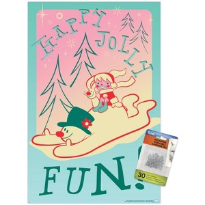 Trends International Frosty The Snowman - Happy Jolly Fun Unframed Wall Poster Prints - 1 of 4
