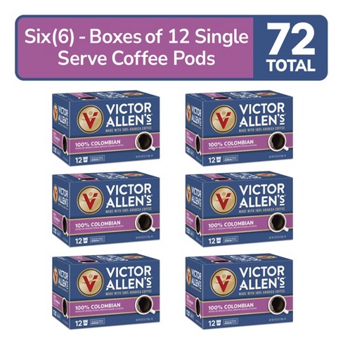 Victor Allen's Coffee 100% Colombian Roast, Medium Roast, 6 Pack - 12 Count, Single Serve Coffee Pods for Keurig K-Cup Brewers - image 1 of 4