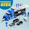 Joyfy 25-in-1 Die-cast Police Rescue Toy Truck Set with Lights & Sounds Play Police Patrol Rescue Vehicle Toy，Birthday Gift for Boys Ages 3+ - 3 of 4