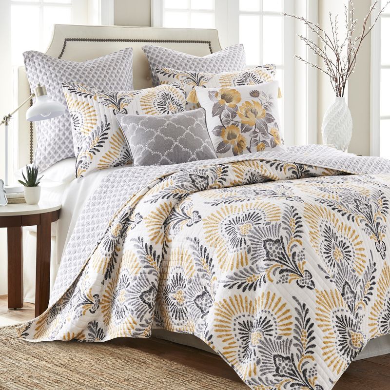 Kiana Floral Quilt Set - Levtex Home, 1 of 6