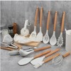 Silicone Kitchenware Set, 43-Piece Non-Stick Cooking Utensils Kitchen Set, Non-Stick 446°F Heat-Resistant Cookware (White) - 2 of 4