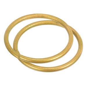 Unique Bargains Floral Hoop Wreath Frame Macrame Ring for Wedding Geometric Decor Party Wall Hanging - 1 of 4