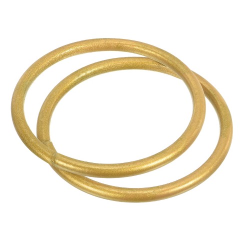  Bulk Buy: 2 2 Inch Brass Metal Craft Macrame Rings