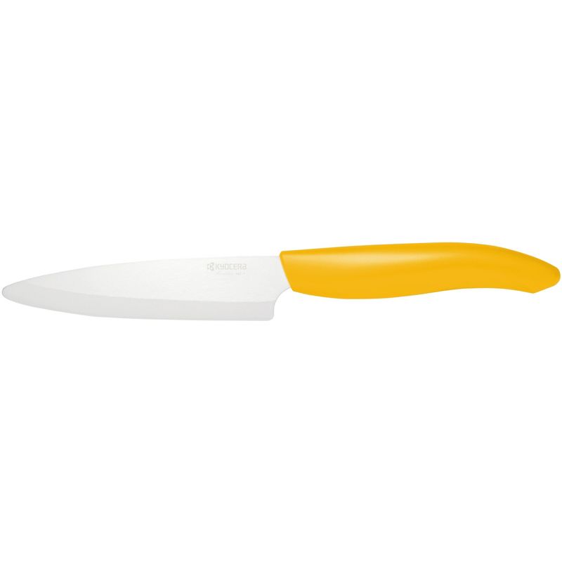 Kyocera Revolution Ceramic 4.5 Inch Utility Knife with Yellow Handle, 1 of 2