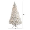 10ft. White Artificial Christmas Tree with 2200 Branches and 800 LED Lights – Towering Elegant Holiday X-Mas Tree - 2 of 4