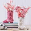 Totalee Gift amic White Boot Vase Ceramic White - 2 of 2