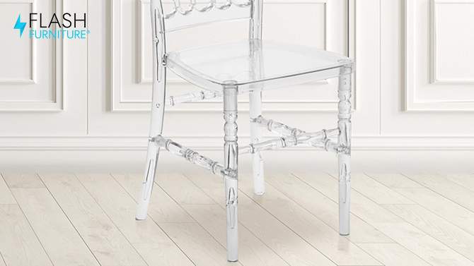 Flash Furniture Flash Elegance Crystal Ice Napoleon Stacking Chair, 2 of 12, play video