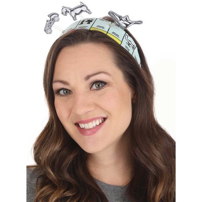 HalloweenCostumes.com One Size Fits Most   Monopoly Token Accessory Headband, Black/Yellow/Green