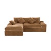 98'' Cloud L-Shaped Modular Sectional Sofa with Deep Seat and Convertible Sponge Cushions - 3 of 4