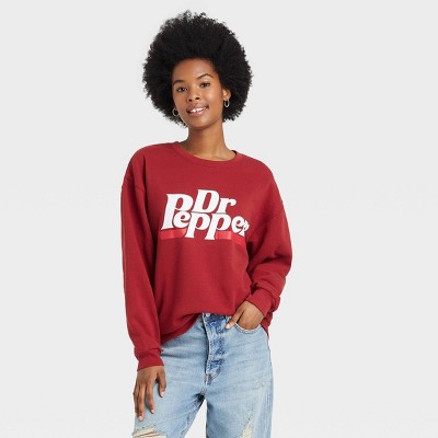 Women's Dr Pepper Graphic Sweatshirt - Red XS