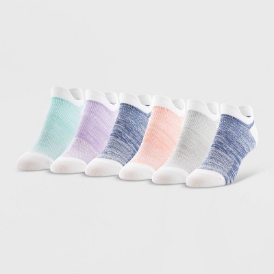 Peds All Day Active Women's 6pk Ultra Low No Show Tab Liner Athletic Socks  - 5-10 : Target