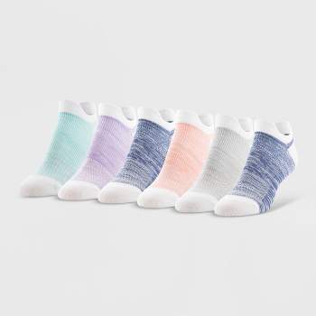 Peds All Day Active Women's 6pk Ultra Low No Show Tab Liner Athletic Socks - 5-10