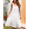 Women's Summer Round Neck Sleeveless Maxi Dresses Adjustable Spaghetti Strap Casual Loose Beach Long Dress with Lined - 3 of 4