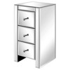 Karl Home 3-Drawer Silver MDF 11.81in. W Nightstands - 2 of 4