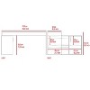 NicBex L Shaped Desk Home Office Desks Morden Desk with Storage Executive Work Desk with 1 Cabinet and 2 Shelves for Study and Office - 4 of 4