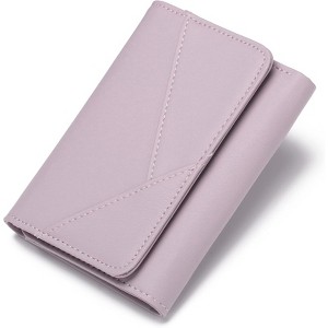 Clotth Small Wallets for Women - RFID Blocking PU Leather Trifold Ladies Wallet with Zipper Coin Pocket -Easy-to-Use,for Daily Use,Travel,Work - 1 of 4