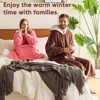 Inhand Gray Fuzzy Wearable Hoodie Blanket - Oversized Cozy Polyester Sweatshirt for Women, One Size Fits All - The Perfect Warm Gift - 3 of 4