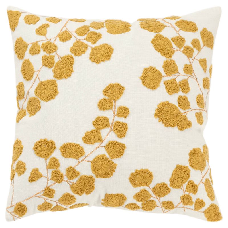 Botanical Poly Filled Throw Pillow - Rizzy Home, 1 of 11