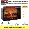 SinCiDo Farmhouse Fireplace TV Stand,w/ 42"Mantelpieces&23"Free Standing Electric Fireplace Heaters,w/ Remote Control&Adjustable 3D Flame - 4 of 4