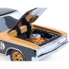 1985 Dodge Ram D350 Ramp Truck and 1965 Dodge Coronet "Hotton Speed Shop" Brown and Black 1/64 Diecast Model Cars by Greenlight - 4 of 4