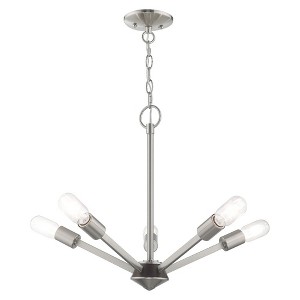 Livex Lighting Prague 5 - Light Chandelier in  Brushed Nickel - 1 of 1