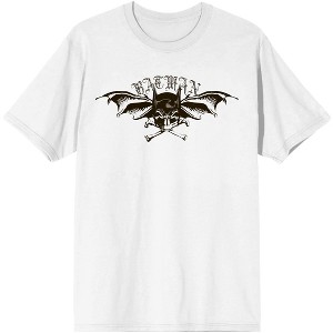Men's Batman DC Comic Book Superhero White Short Sleeve Graphic Tee - 1 of 1