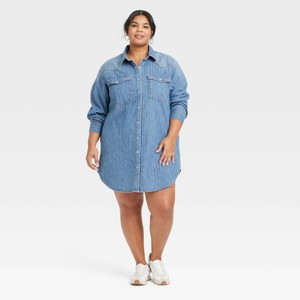 Women's Western Shirtdress - Universal Thread™ - 1 of 3