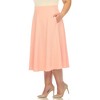 Plus Size Flare Midi Skirts - 2 of 4