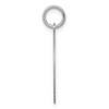 Black Bow Jewelry Sterling Silver, Makayla Collection, 20mm Disc Initial H Pendant - 2 of 4