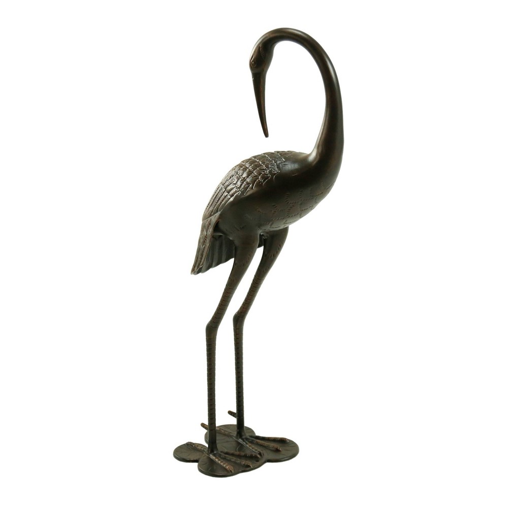 Photos - Other Decoration 38.5" Scarlet Cast Aluminum Crane Statue - Christopher Knight Home