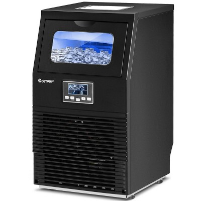 Portable Heavy Duty Built-In Commercial Ice Cube Maker Machine 88Lbs Restaurant