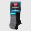 Hanes Premium Men's Total Support No Show Socks 3pk - Navy Blue 6-12: Cushioned Heel, Arch Support - 3 of 3