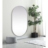 Elegant Lighting Metal Frame Oval Mirror 36x60 Inch in Brass - 3 of 4