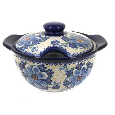 Blue Rose Polish Pottery Daisy Surprise Soup Tureen