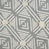 Design Imports Geometric Textured Fringe - Gray - 2 X3 Ft - 3 of 4
